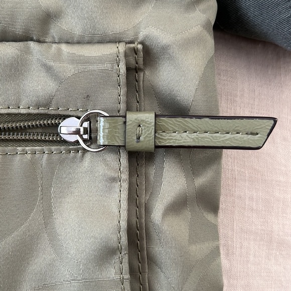 Coach Nylon Army Green Sage Crossbody Bag - Picture 6 of 10
